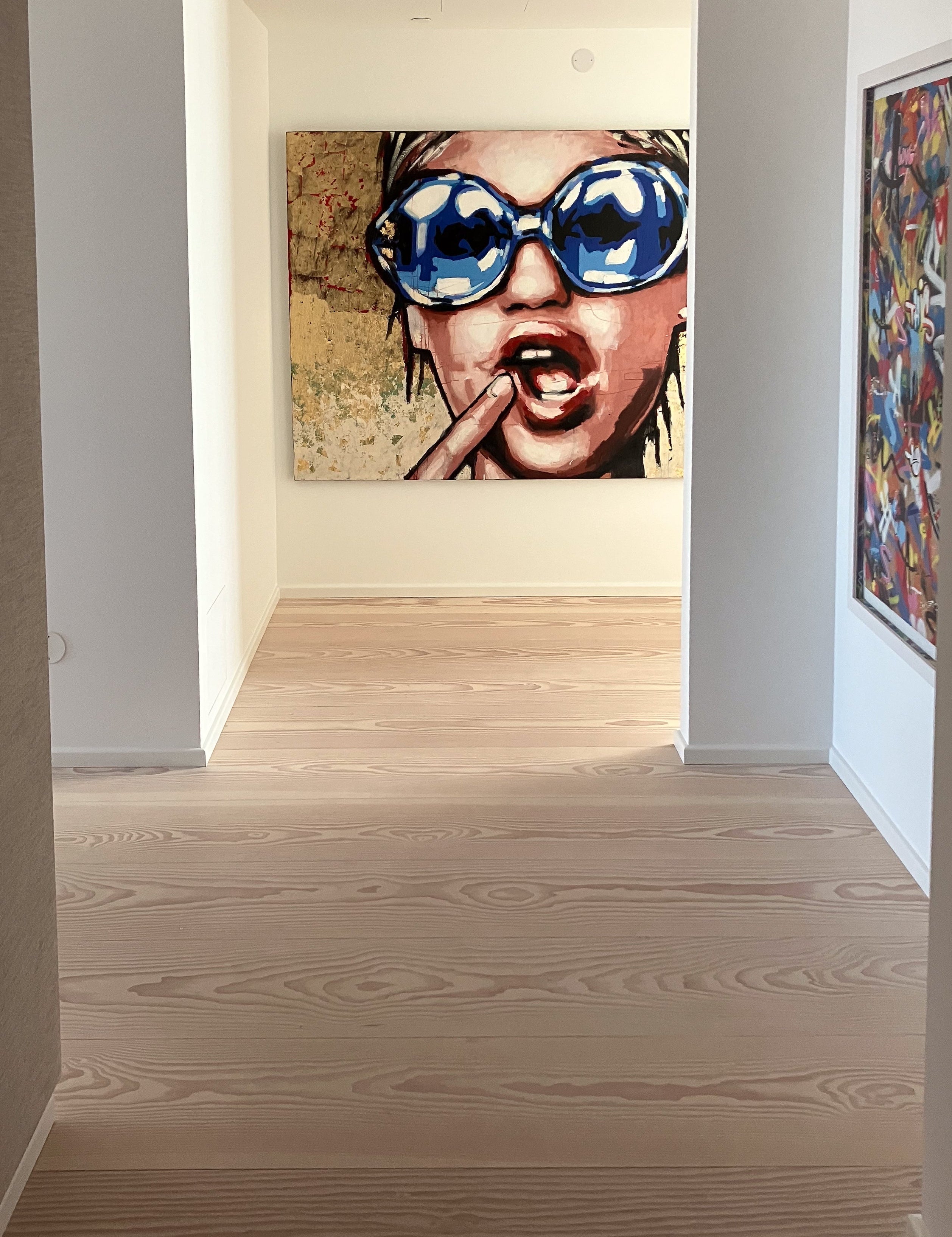 Skandinavisk hjem med Douglasgran gulv