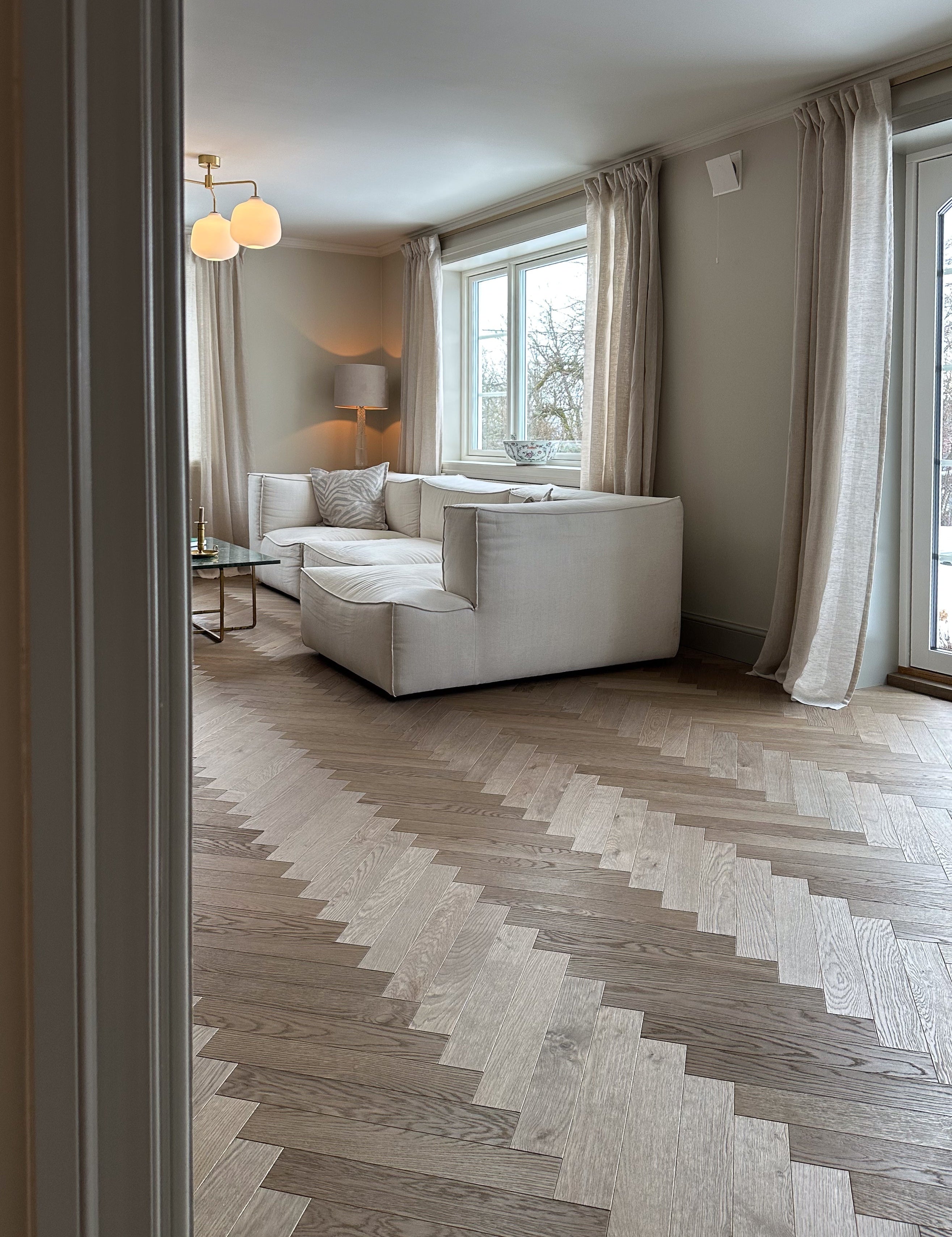 fiskebensparkett i klassisk villa