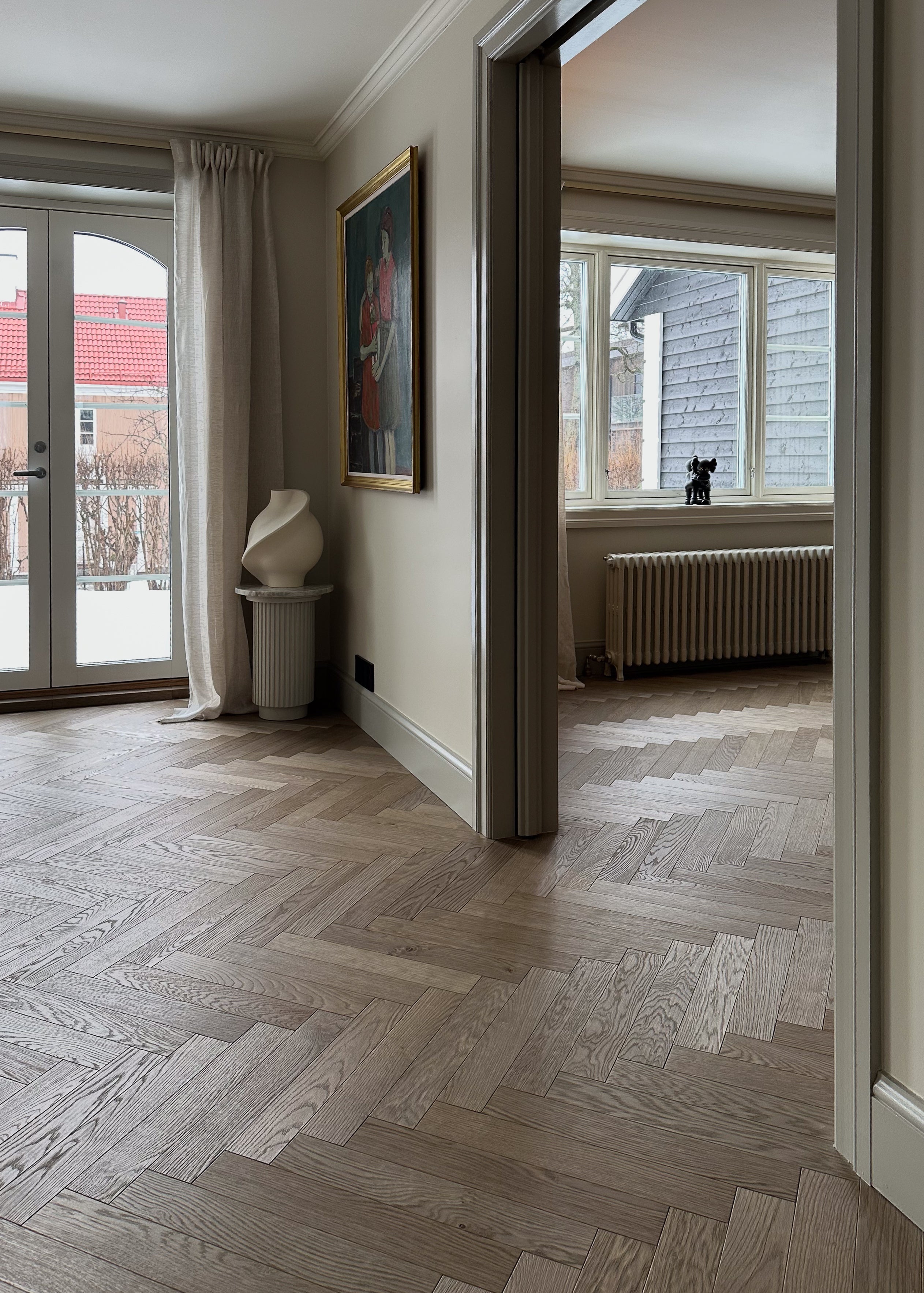 Fiskebensparkett inspirasjon i klassisk villa Oslo