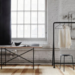 Enstavsparkett i ask i moderne interiør