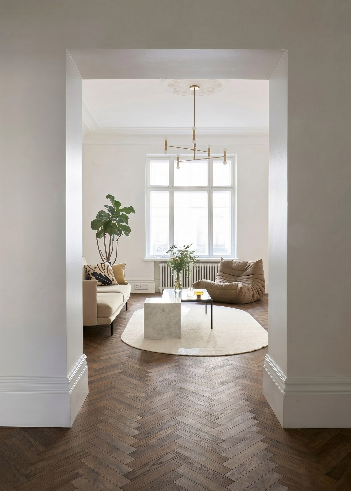 Fiskebensparkett Eik Seaclam